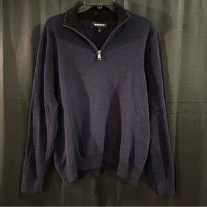 Bonobos Men's Dark Blue Zip-Up Sweater